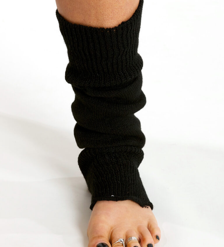 Short Length Black Leg Warmers - Pilates Union